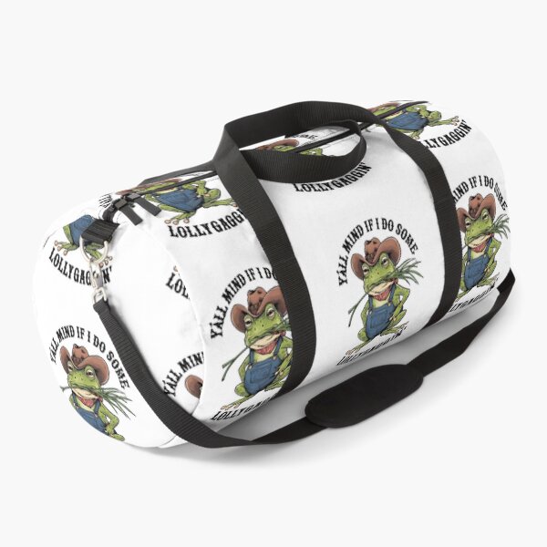 Item preview, Y'all Mind If I Do Some Lollygagging Funny Cowboy, Retro Cartoon, Vintage Style, Weird, Meme, Frog designed and sold by BLZART.