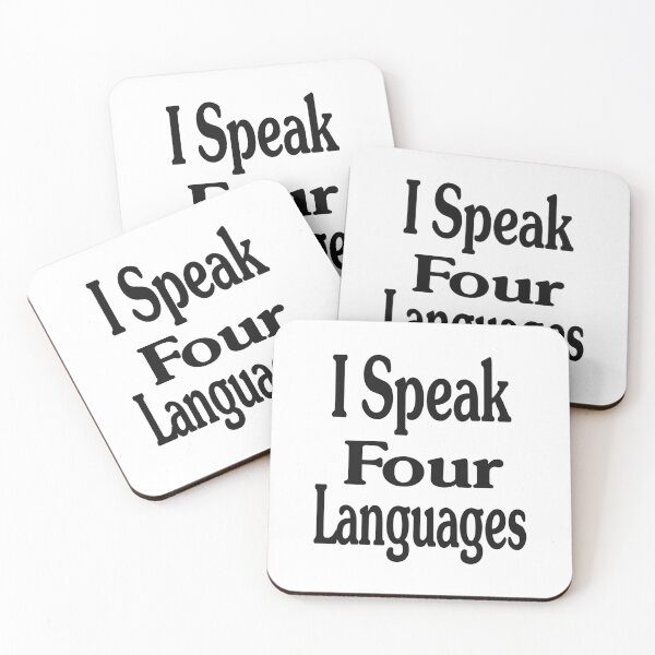 Item preview, I Speak Four Languages designed and sold by Almasrigroup.