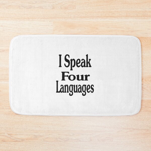 Item preview, I Speak Four Languages designed and sold by Almasrigroup.
