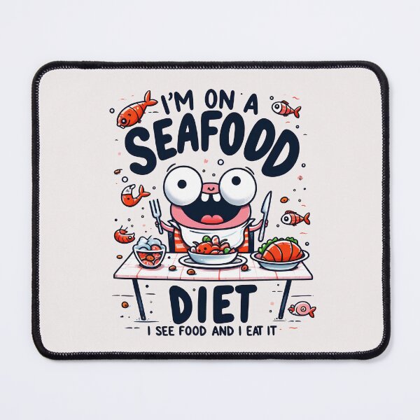 Item preview, Seafood Diet Joke - Humorous Eating designed and sold by zoughlal.
