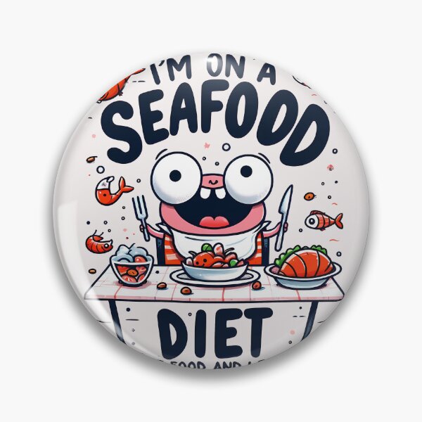 Item preview, Seafood Diet Joke - Humorous Eating designed and sold by zoughlal.