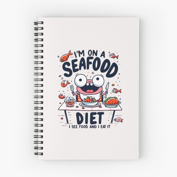 Item preview, Seafood Diet Joke - Humorous Eating designed and sold by zoughlal.