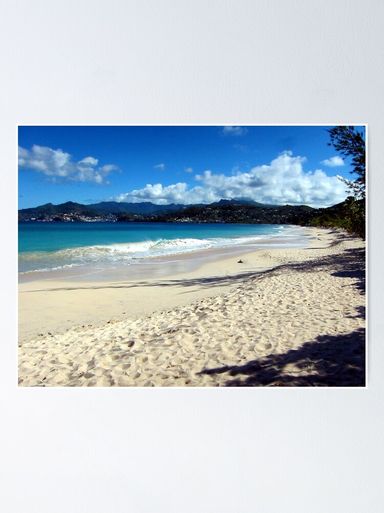 Alternate view of Grand Anse Beach, Grenada. Poster