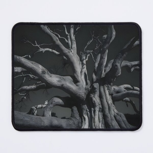 Item preview, hauntingly beautiful black-and-white photograph of a massive, leafless tree designed and sold by OneLastWish.