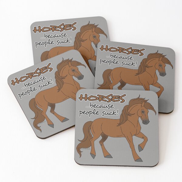 Item preview, Horses...Because People Suck! designed and sold by DappledMoon.