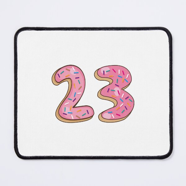 Item preview, Number 23 Twenty three Shaped Like Donuts designed and sold by DonutsWords.