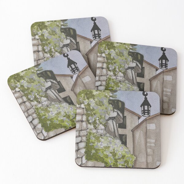 Item preview, Little village view - watercolor painting designed and sold by OmgItsMariaa.