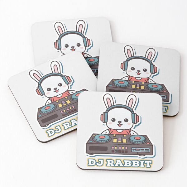 Item preview, Sticker T-Shirt Design Trending: DJ Rabbit designed and sold by ForeverPrintsOK.