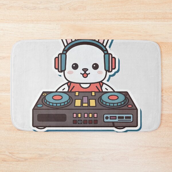 Item preview, Sticker T-Shirt Design Trending: DJ Rabbit designed and sold by ForeverPrintsOK.