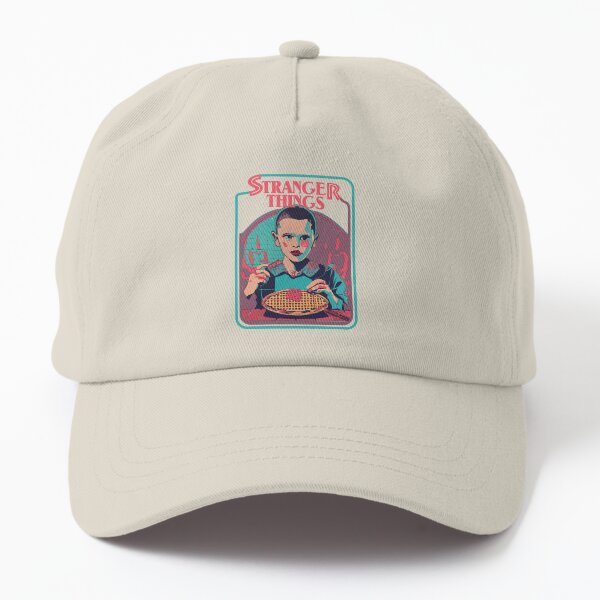 Item preview, STRANGER THINGS, Eleven. Eleven is eating waffles. (light cream background) designed and sold by bekksa.