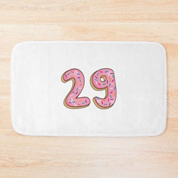 Item preview, Number 29 twenty nine Shaped Like Donuts designed and sold by DonutsWords.