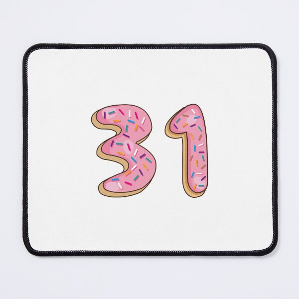 Item preview, Copy of Number 31 thirty one Shaped Like Donuts designed and sold by DonutsWords.