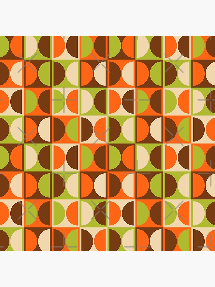 Thumbnail 2 of 2, Greeting Card, Mid Century Modern Geometric Abstract Pattern designed and sold by tonymagnerart.
