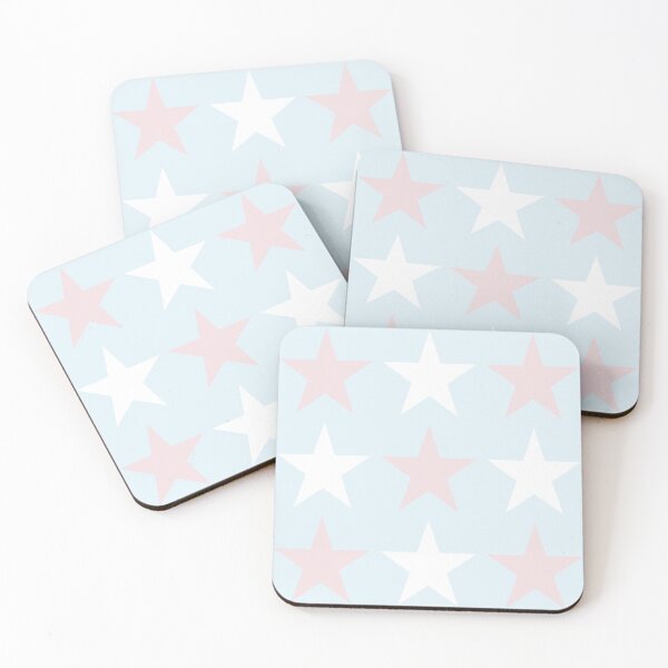 Item preview, Large PALE PINK, WHITE and PALE BLUE STARS designed and sold by RachelMacht.
