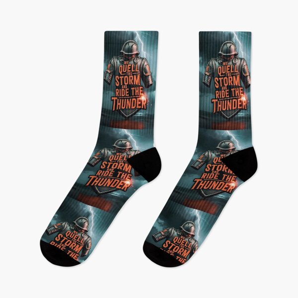Item preview, We Quell The Storm And Ride The Thunder Military Quote designed and sold by TheArtOfPat.