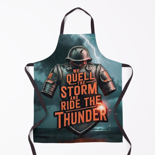 Item preview, We Quell The Storm And Ride The Thunder Military Quote designed and sold by TheArtOfPat.