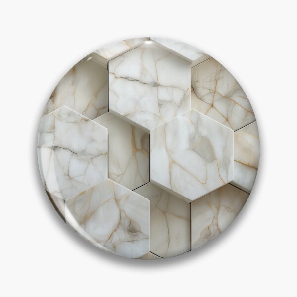 Item preview, Calacatta Marble Geometric designed and sold by KootenayDesigns.