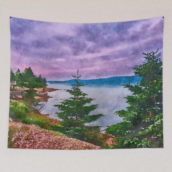 Item preview, Misty Nova Scotia sunset  designed and sold by Susan Gallup.