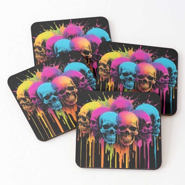 Item preview, Neon Skulls designed and sold by Artsy-Appeal.