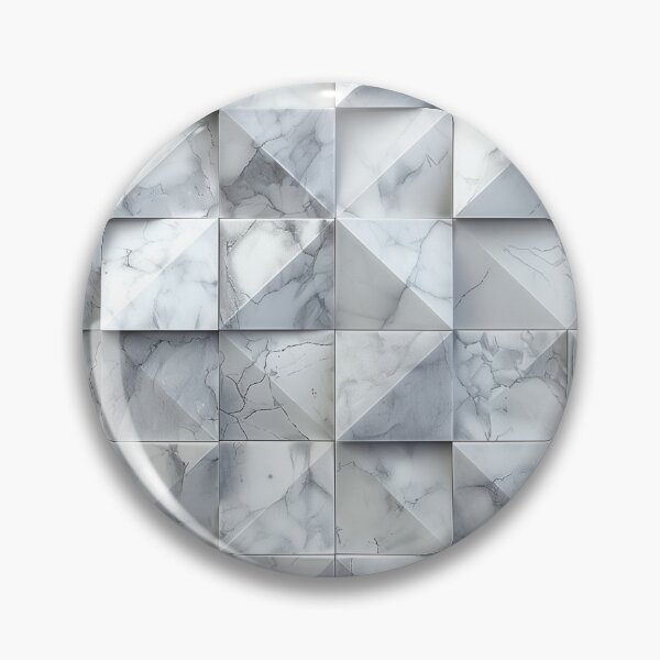 Item preview, Carrara Marble Geometric designed and sold by KootenayDesigns.