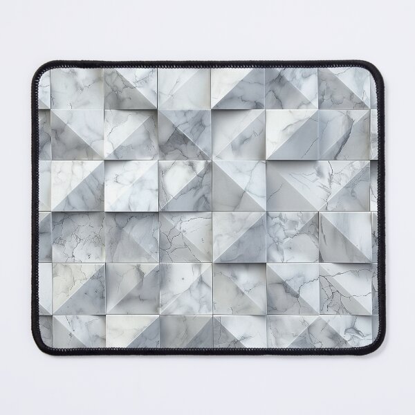 Item preview, Carrara Marble Geometric designed and sold by KootenayDesigns.