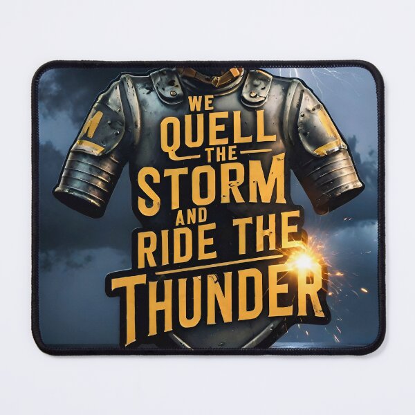 Item preview, We Quell The Storm And Ride The Thunder Military Quote designed and sold by TheArtOfPat.