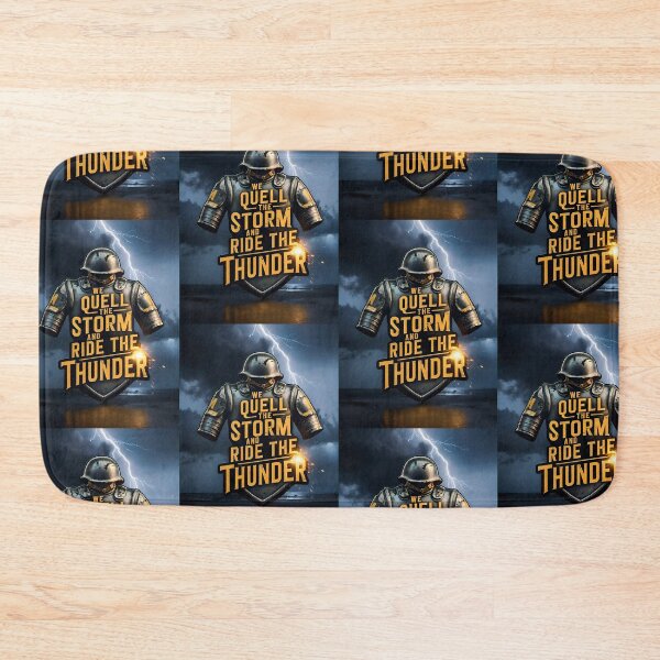 Item preview, We Quell The Storm And Ride The Thunder Military Quote designed and sold by TheArtOfPat.