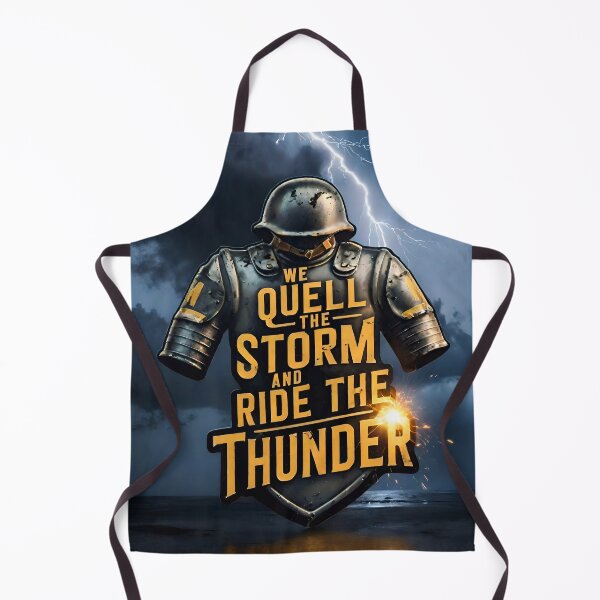Item preview, We Quell The Storm And Ride The Thunder Military Quote designed and sold by TheArtOfPat.