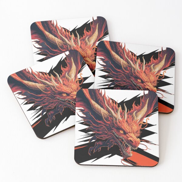Item preview, Retro Fire Dragon designed and sold by Merch-Kitsune.