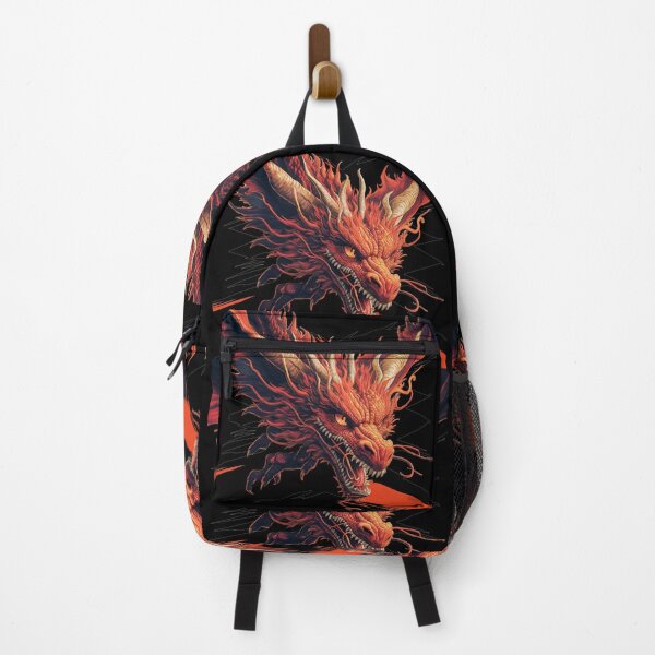 Item preview, Retro Fire Dragon designed and sold by Merch-Kitsune.