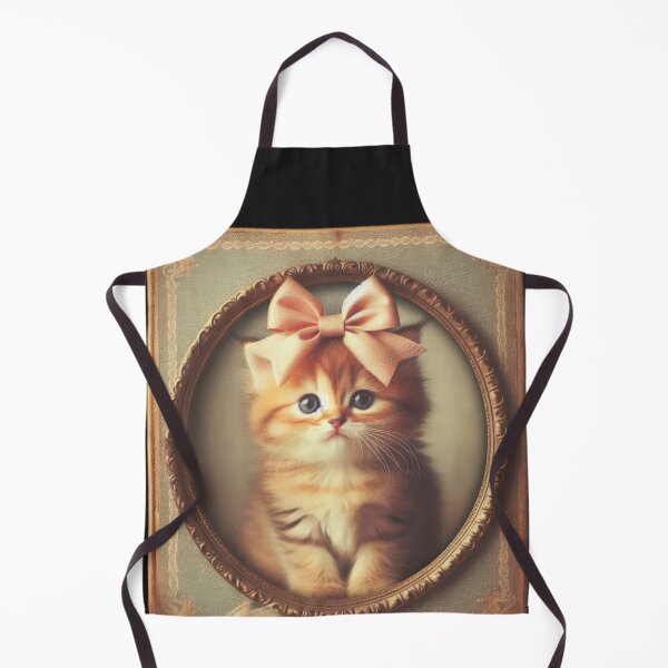 Item preview,  vintage  kitti wearing bow  framed photography designed and sold by Expressions-Sel.