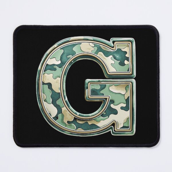 Item preview, camouflage letter G designed and sold by jkrphoto.