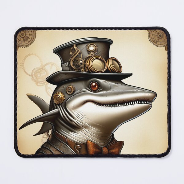 Item preview, Steampunk Shark Man designed and sold by TeachersCubby.