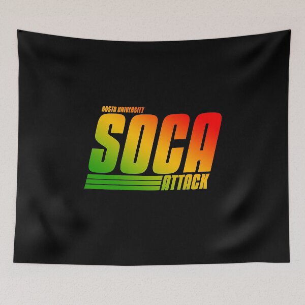 Item preview, Rasta University Soca Attack Rasta Colors Reggae designed and sold by rastauniversity.