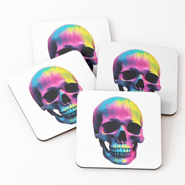 Item preview, Street Art Neon Skull designed and sold by Artsy-Appeal.