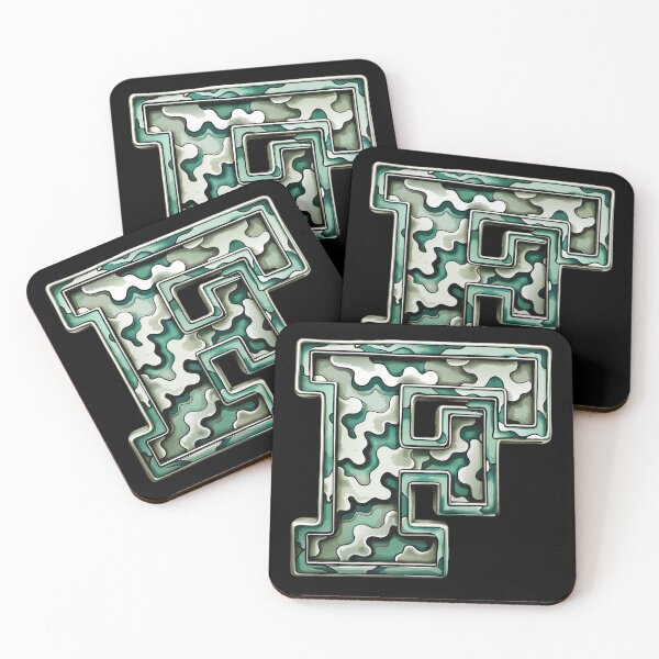 Item preview, camouflage letter F designed and sold by jkrphoto.