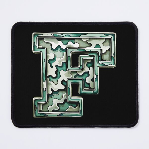 Item preview, camouflage letter F designed and sold by jkrphoto.