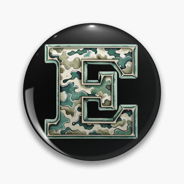 Item preview, camouflage letter E designed and sold by jkrphoto.