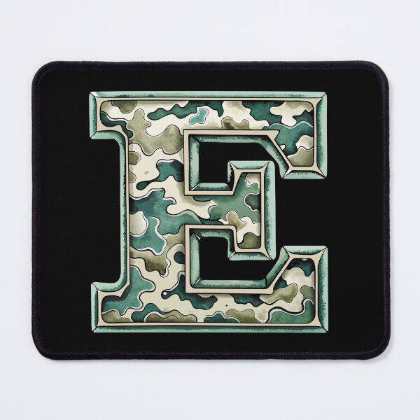 Item preview, camouflage letter E designed and sold by jkrphoto.