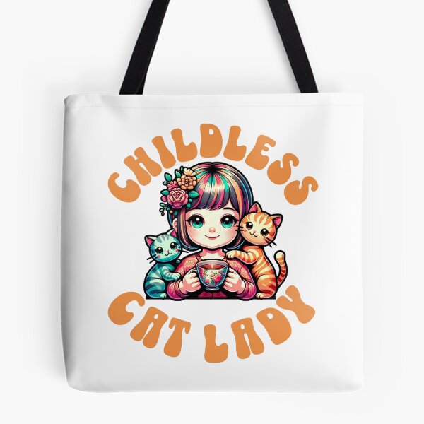 Item preview, Childless cat lady designed and sold by BigfeetLittlepaws.