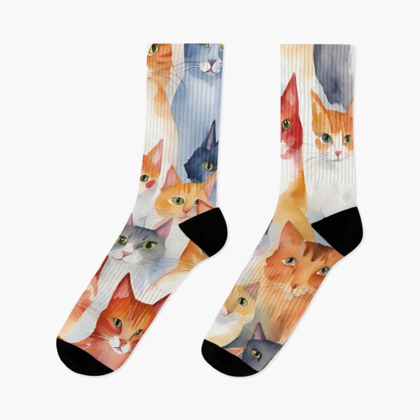 Item preview,  Adorable group of watercolor cats  designed and sold by Heaven7.
