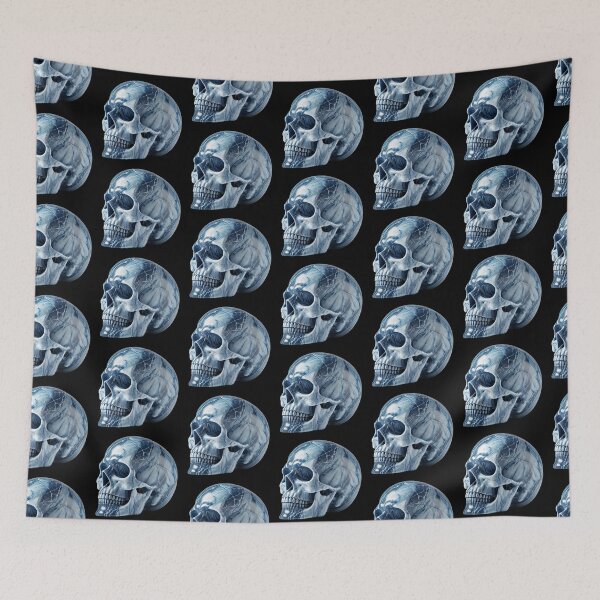 Item preview, Colored Marble Skull 9 designed and sold by LaNadaYFundante.