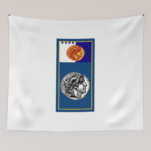 Item preview, Thessaloniki Flag & Coat of arms designed and sold by adamst555.