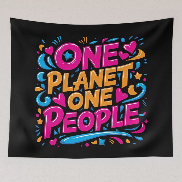 Item preview, One Planet, One People - mankind is one family designed and sold by irfankokabi.