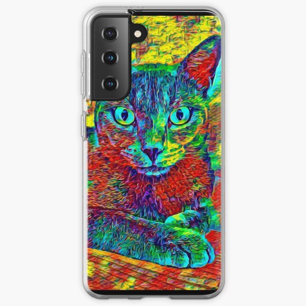 CAT COLORFUL Samsung Galaxy Flexible Hülle