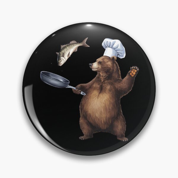 Item preview, Chef Bear with Fish designed and sold by Haji  Kamora.