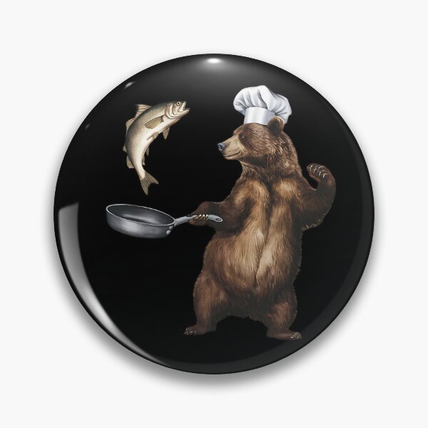Item preview, Chef Bear with Fish designed and sold by Haji  Kamora.