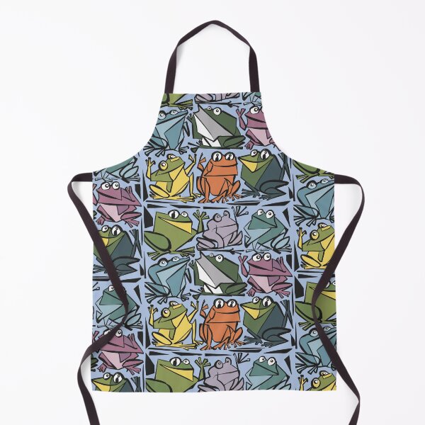 Item preview, Funny Cool Artsy Frog Print Abstract Art designed and sold by Nature's Fancy.