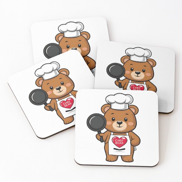 Item preview, Cute bear cooking cartoon style designed and sold by Haji  Kamora.