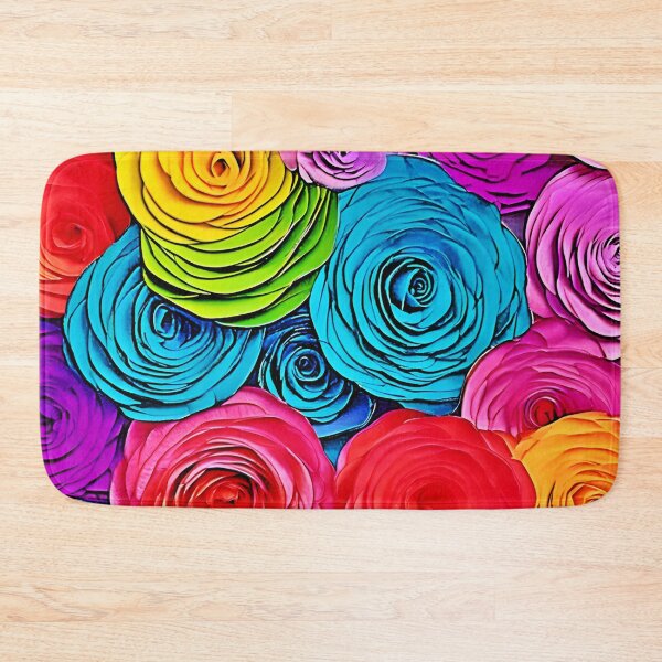 Item preview, Vibrant Paper Roses designed and sold by Health And Fitness Posts e-Store.